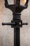 Large black Victorian floor lamp Traditional. HARTE. 