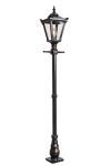 Large black Victorian floor lamp Traditional. HARTE. 