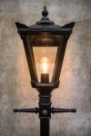 Large black Victorian floor lamp Traditional. HARTE. 