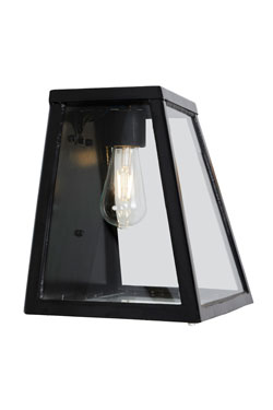 Black steel lantern wall lamp Bare. HARTE. 