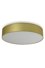 Cylindrical satin gold lamé fabric ceiling lamp. Hind Rabii. Cylindrical satin gold lamé fabric ceiling lamp. Hind Rabii.