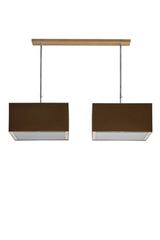 Suspension double abat-jour carrés ajustable en hauteur. Hind Rabii. Suspension double abat-jour carrés ajustable en hauteur. Hind Rabii.