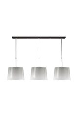 Suspension Illusion blanc abat-jour en tissu chintz translucide. Hind Rabii. Suspension Illusion blanc abat-jour en tissu chintz translucide. Hind Rabii.