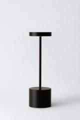 Black portable lamp with rechargeable battery 26cm Luxciole. HISLE. Black portable lamp with rechargeable battery 26cm Luxciole. HISLE.