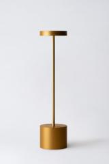 Cordless gold lamp with integrated LED lighting 34cm Luxciole. HISLE. Cordless gold lamp with integrated LED lighting 34cm Luxciole. HISLE.
