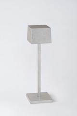 Insitu square cordless lamp in natural aluminium. HISLE. Insitu square cordless lamp in natural aluminium. HISLE.