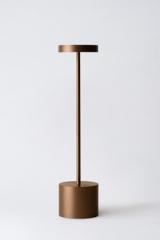 Minimalist cordless lamp in bronze finish 34cm Luxciole. HISLE. Minimalist cordless lamp in bronze finish 34cm Luxciole. HISLE.