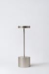 Minimalist silver design portable lamp 26cm Luxciole. HISLE. Minimalist silver design portable lamp 26cm Luxciole. HISLE.