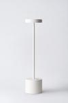 White minimalist cordless lamp 34cm Luxciole. HISLE. White minimalist cordless lamp 34cm Luxciole. HISLE.