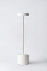 White minimalist cordless lamp 34cm Luxciole. HISLE. White minimalist cordless lamp 34cm Luxciole. HISLE.