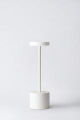 White cordless lamp with integrated LED light 26cm Luxciole. HISLE. White cordless lamp with integrated LED light 26cm Luxciole. HISLE.