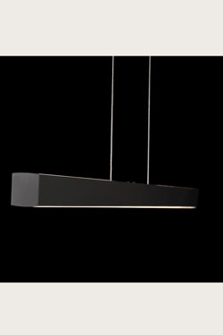Xena contemporary adjustable pendant lamp black finish 120cm. Holtkötter. 