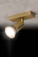 Spot doré orientable sur rotule 1 lumière. Holtkötter. Spot doré orientable sur rotule 1 lumière. Holtkötter.