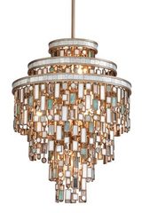 Dolcetti suspension Art déco en nacre 7 lumières. Hudson Valley. Dolcetti suspension Art déco en nacre 7 lumières. Hudson Valley.