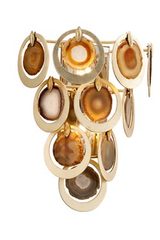 Rockstar golden metal and agate wall light. Hudson Valley. Rockstar golden metal and agate wall light. Hudson Valley.