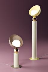 Aurora floor lamp in pink. Italamp. 