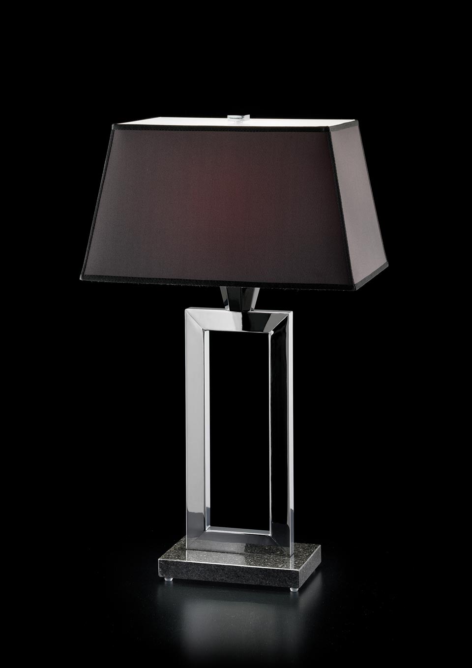 Gassa Lampe de table contemporaine noire. Italamp. 