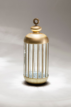 Lampe lanterne en bronze doré Fata Morgana petit modèle. Italamp. 