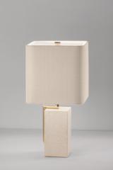 Classic table lamp in white marble Tinta. Italamp. 