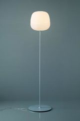 White frosted glass globe floor lamp Afra collection. Karboxx. White frosted glass globe floor lamp Afra collection. Karboxx.