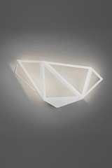 Starlight white wall lamp with graphic design. Karboxx. 