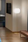 Kushi large floor lamp ball diffuser and black metal. kdln. 