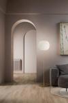 Kushi large floor lamp ball diffuser and black metal. kdln. 