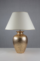 Hella lampe de table forme amphore noire et or. Le Dauphin. Hella lampe de table forme amphore noire et or. Le Dauphin.