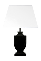Hymont lampe de table en verre optique taillé noir. Le Dauphin. Hymont lampe de table en verre optique taillé noir. Le Dauphin.