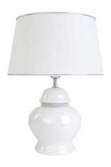 Lampe blanche nacrée en céramique Riviera . Le Dauphin. Lampe blanche nacrée en céramique Riviera . Le Dauphin.
