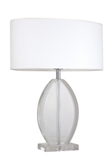 Lampe de table en verre transparent Honorine B. Le Dauphin. Lampe de table en verre transparent Honorine B. Le Dauphin.