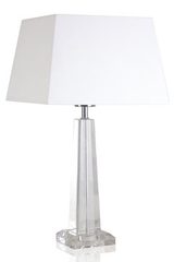 Lampe forme pyramide en verre optique Hilary B . Le Dauphin. Lampe forme pyramide en verre optique Hilary B . Le Dauphin.