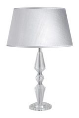 Lampe gris argent en verre optique Hermance AG . Le Dauphin. Lampe gris argent en verre optique Hermance AG . Le Dauphin.