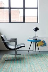 Tapis Enjoy quadrillage turquoise 140x200cm . Ligne Pure. Tapis Enjoy quadrillage turquoise 140x200cm . Ligne Pure.