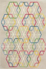 Tapis Love motif mosaïque multicolore sur fond gris - 140x200cm. Ligne Pure. Tapis Love motif mosaïque multicolore sur fond gris - 140x200cm. Ligne Pure.