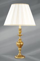 Lampe dorée Louis XV grand modèle. Lucien Gau. 