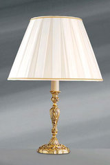 Lampe dorée Louis XV petit modèle. Lucien Gau. 
