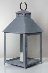 Old zinc candle lantern La Turbie. Lum’Art. 