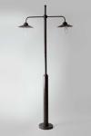 Outdoor floor lamp 19th century old brass Cour Cheverny. Lum’Art. 