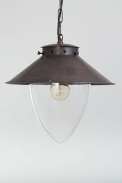 Belvédère metal outdoor pendant light. Lum’Art. 