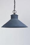 Chapeau Dupont 35cm industrial outdoor pendant light in old zinc. Lum’Art. 