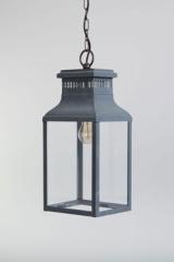 Large classic outdoor lantern in old zinc Perrache. Lum’Art. 