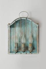 19th century exterior wall light in verdigris finish Cellier. Lum’Art. 