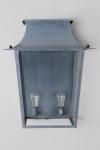 Giant wall lamp 19th century 2 lights old zinc Passy. Lum’Art. 