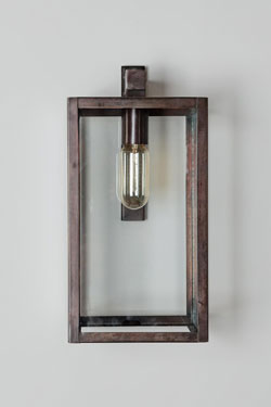 Bellecour outdoor wall lamp in old brass. Lum’Art. 