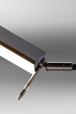 Classic articulated reading light, black. Lupia Licht. 