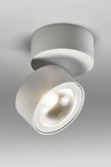 Petit spot blanc orientable 350° Bloc M. Lupia Licht. 