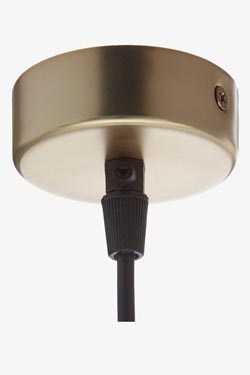 Factory S18 industrial pendant lamp gold. Luz Difusion. 