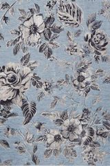 Maxime tapis contemporain bleu motif floral 67X105. MA Salgueiro. Maxime tapis contemporain bleu motif floral 67X105. MA Salgueiro.