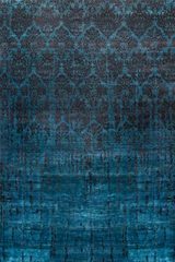 Tapis bleu collection damask décor classique 170X240. MA Salgueiro. 